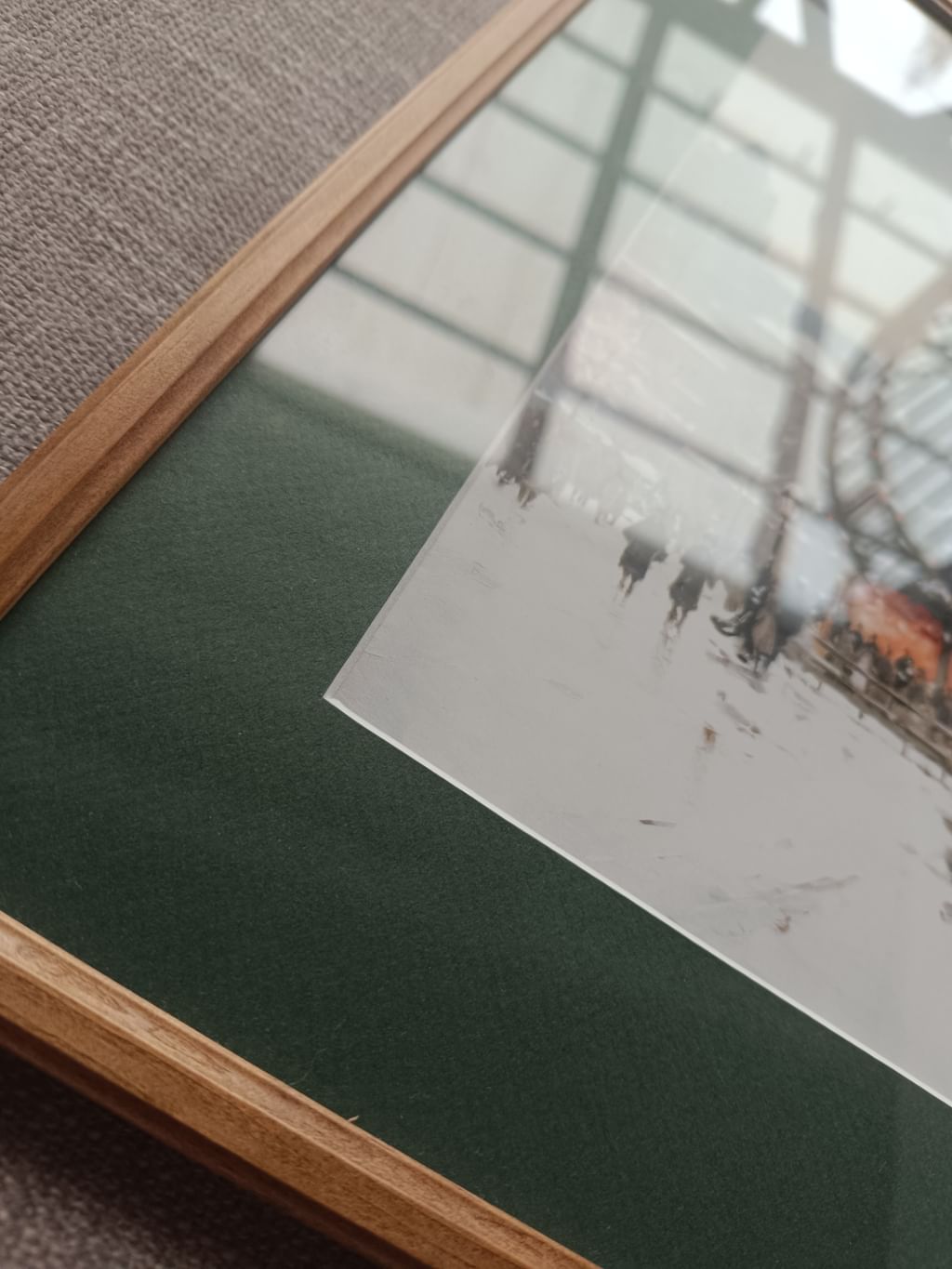 Plakat Choinka w mieście w ramce