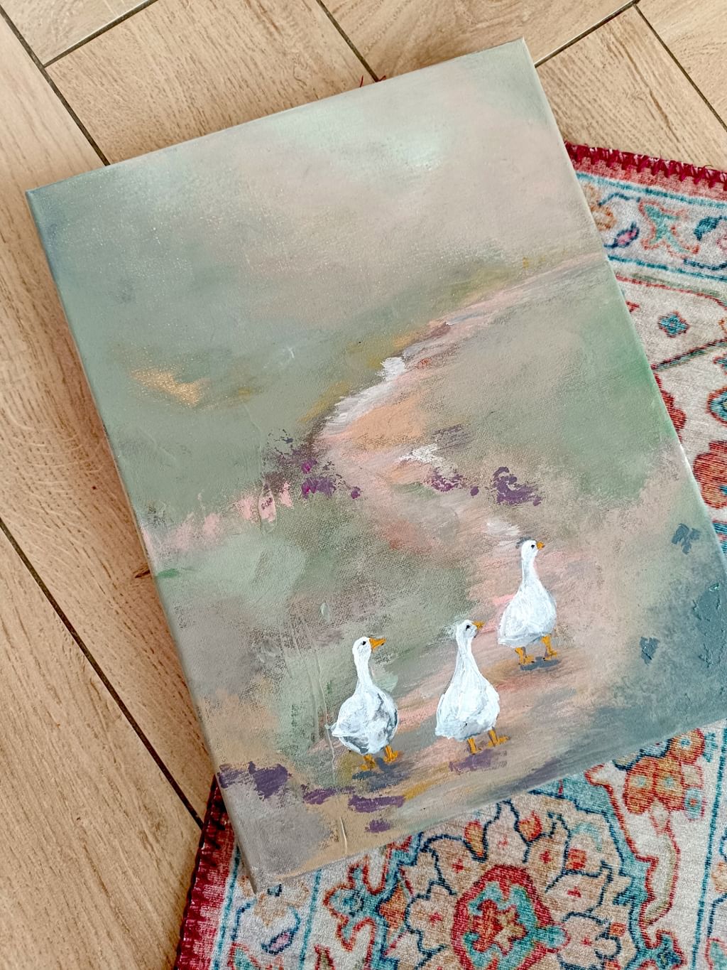 Obraz Tam, gdzie chodzą gęsi ORYGINAŁ