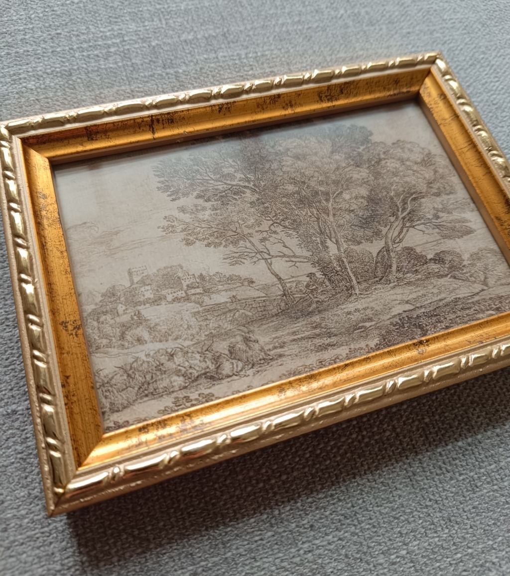 Plakat Szkic drzew w ramce