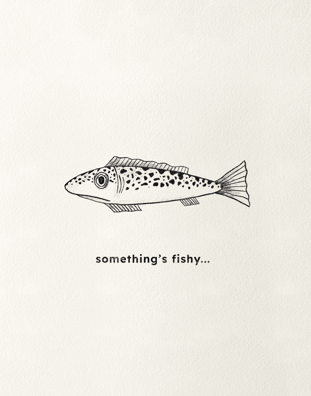 SOMETHING'S FISHY... pocztówka 