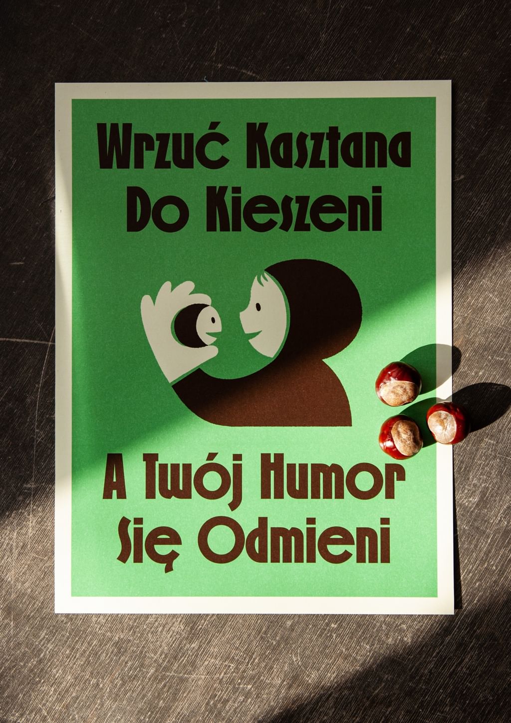 Plakat Wrzuć kasztana do kieszeni • Obiektor