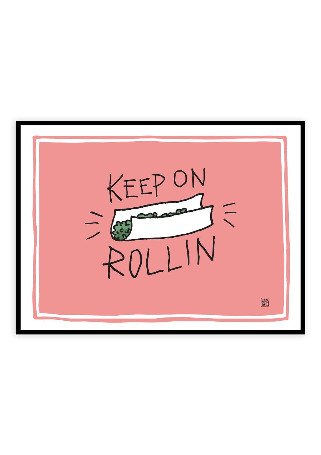 Plakat Keep on rollin • Michał Kokerski  