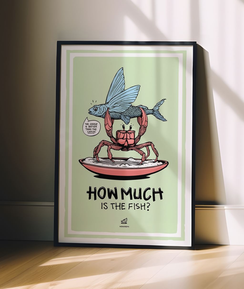 Plakat How much is the fish? • Michał Kokerski 