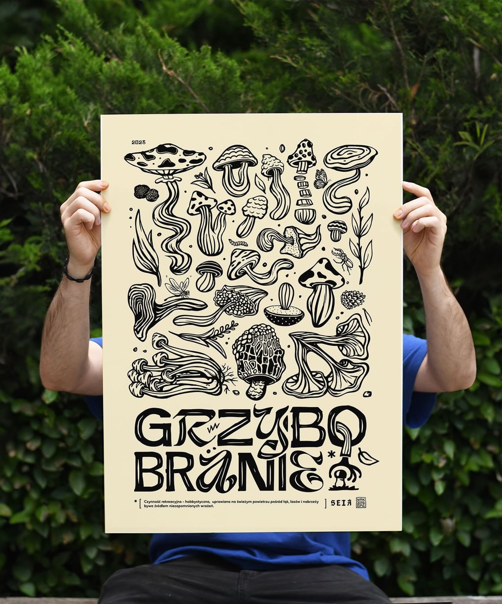 Plakat Grzybobranie • Michał Kokerski