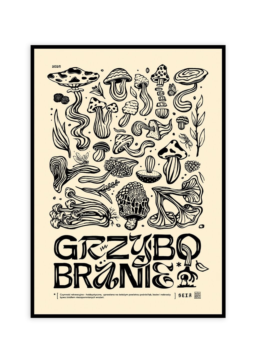 Plakat Grzybobranie • Michał Kokerski