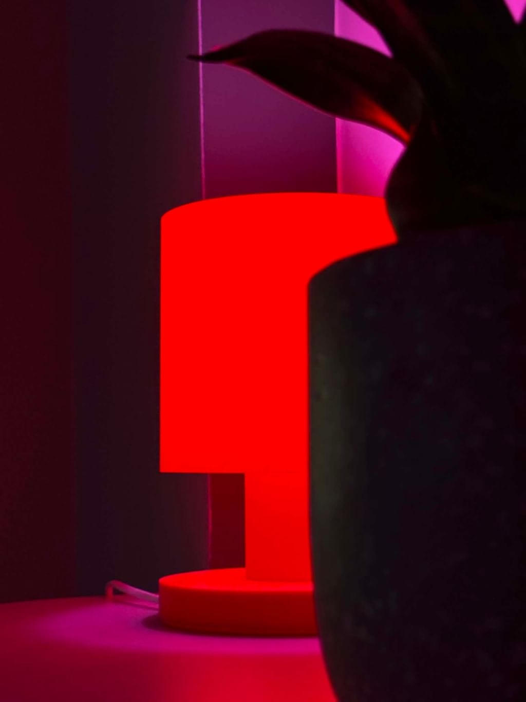 Ambientowa lampka dekoracyjna 3D / Pomarańczowa