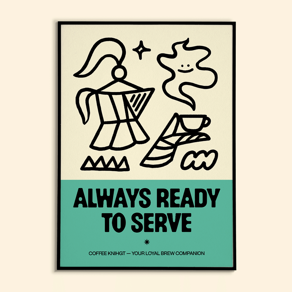 plakat Always ready to serve