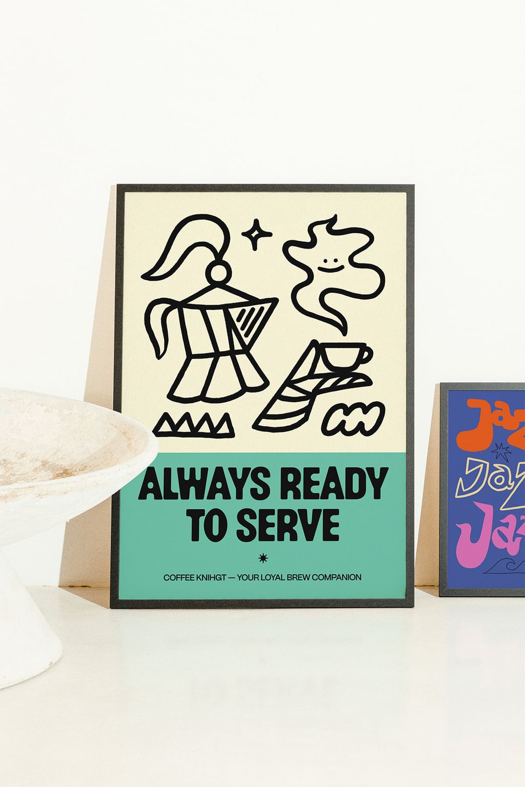 plakat Always ready to serve