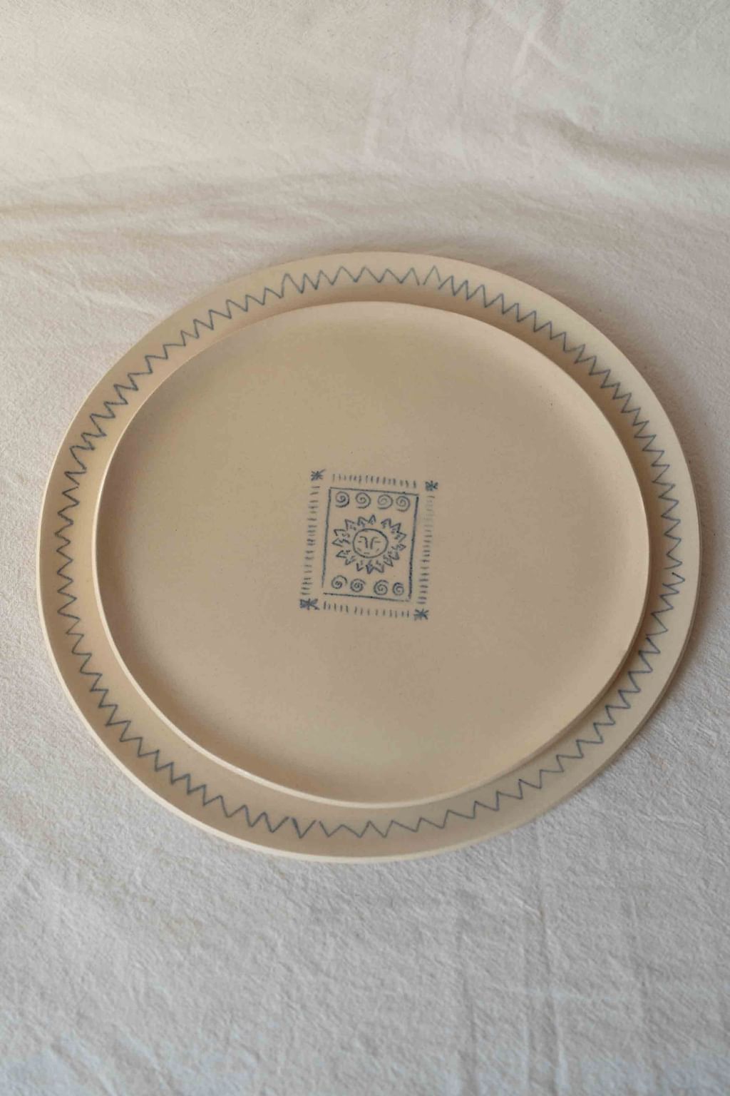 talerz pocztówka z wakacji duży