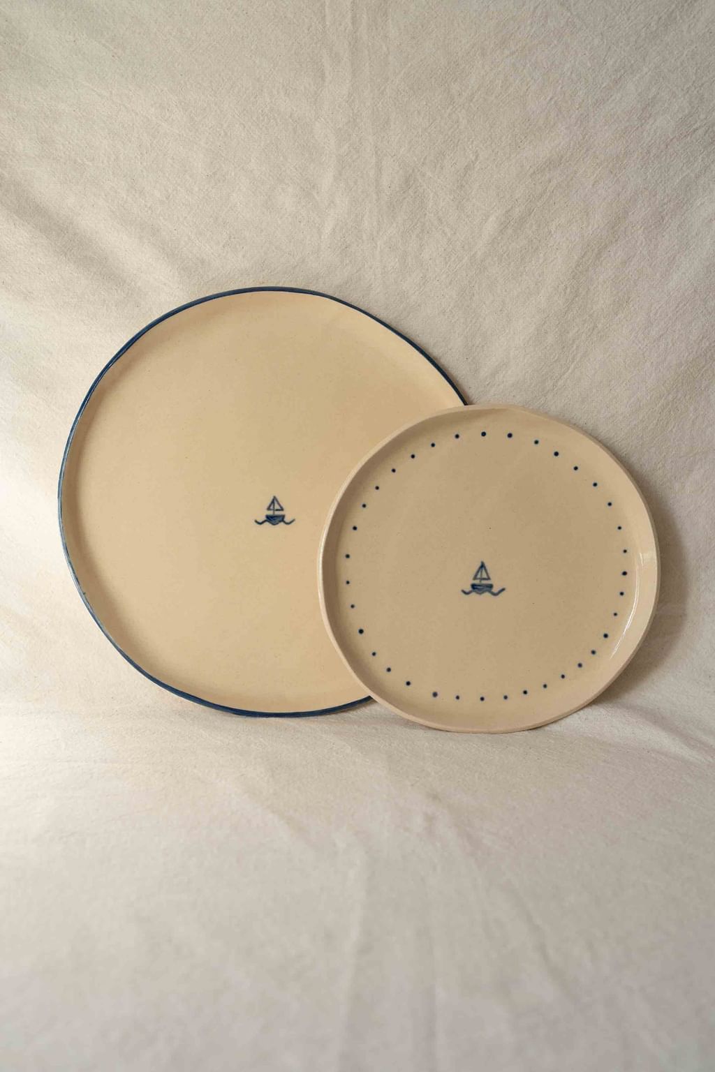 talerz mały łódka