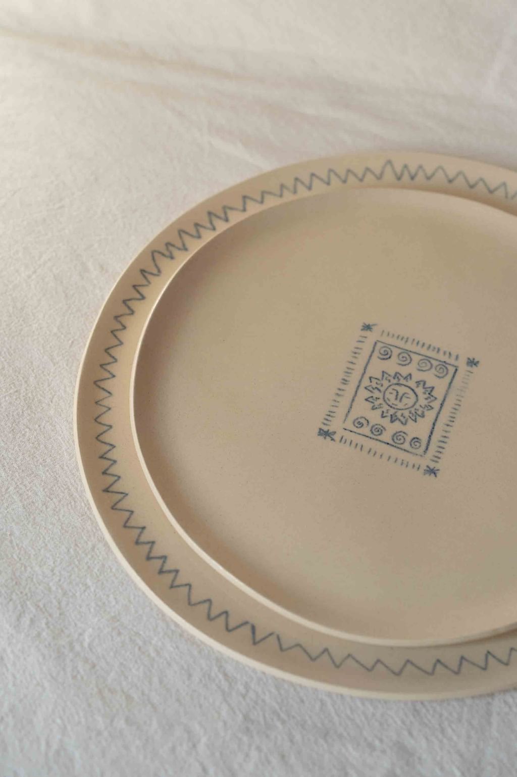 talerz pocztówka z wakacji duży